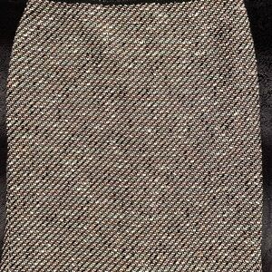 Talbots Multicolor Cotton/Wool Blend Pencil Skirt